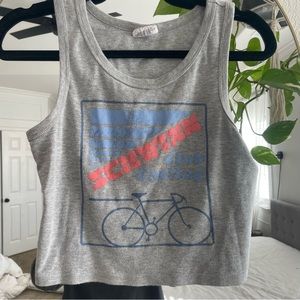 Womens cropped tank top